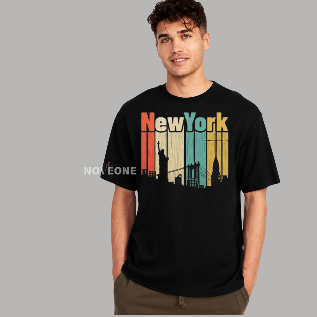 NoveOne N25010– Premium Oversized T-Shirt (Color: Black)