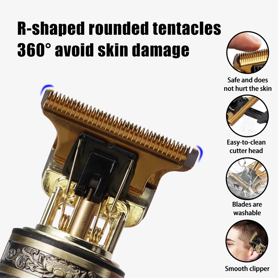 Rechargeable Vintage T9 Hair Cutting Machine Hair Trimmer_img_2