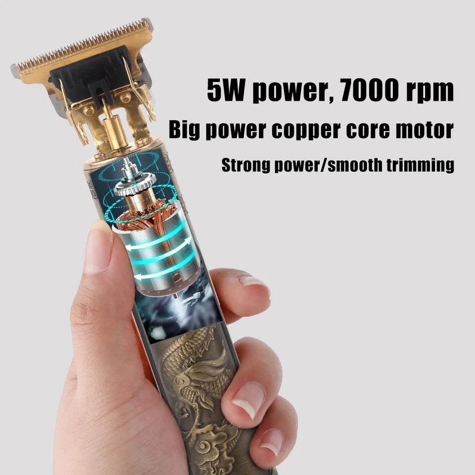 Rechargeable Vintage T9 Hair Cutting Machine Hair Trimmer_img_3