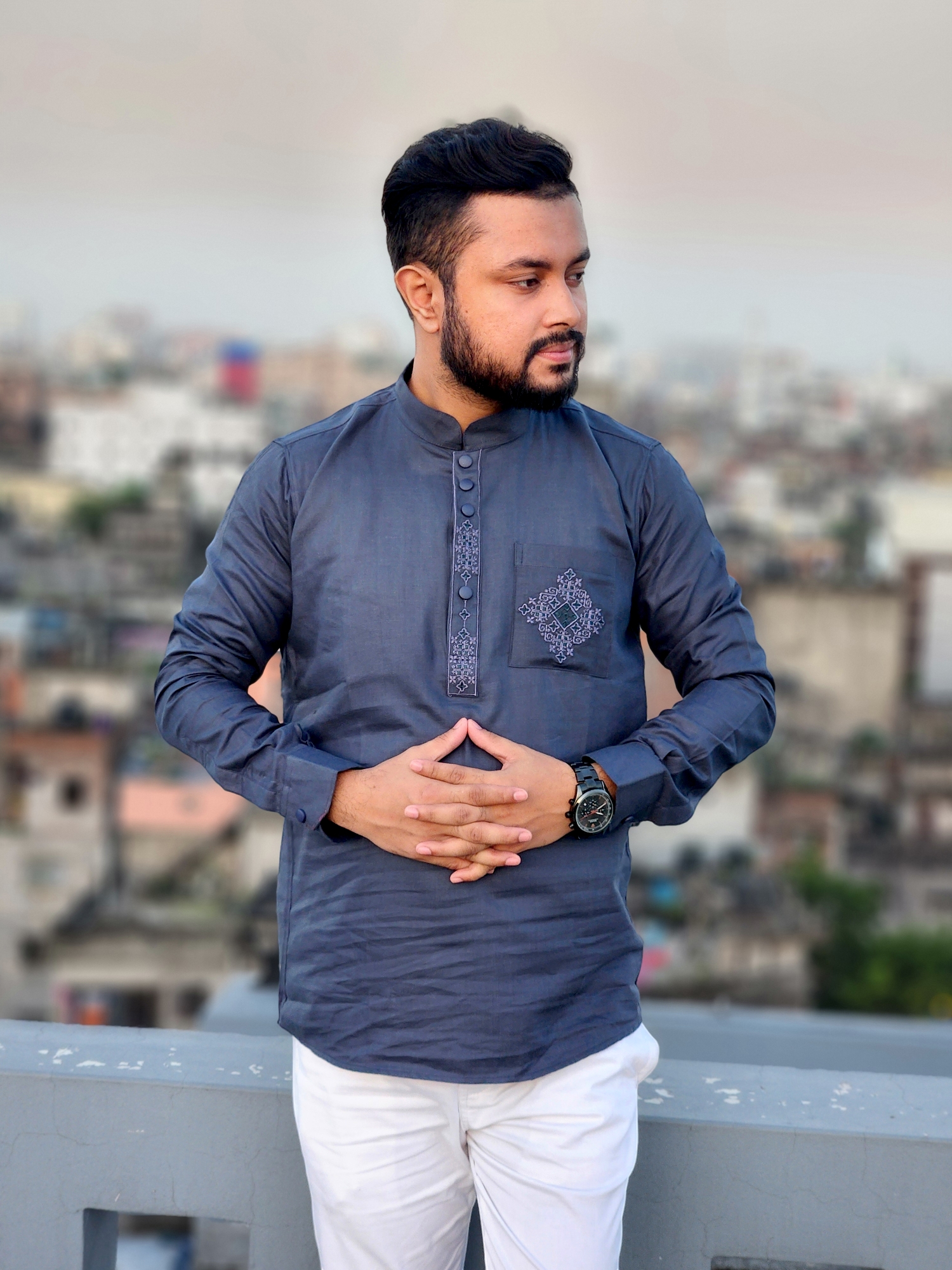 Elite pocket embroidered katua(surma color)_img_1