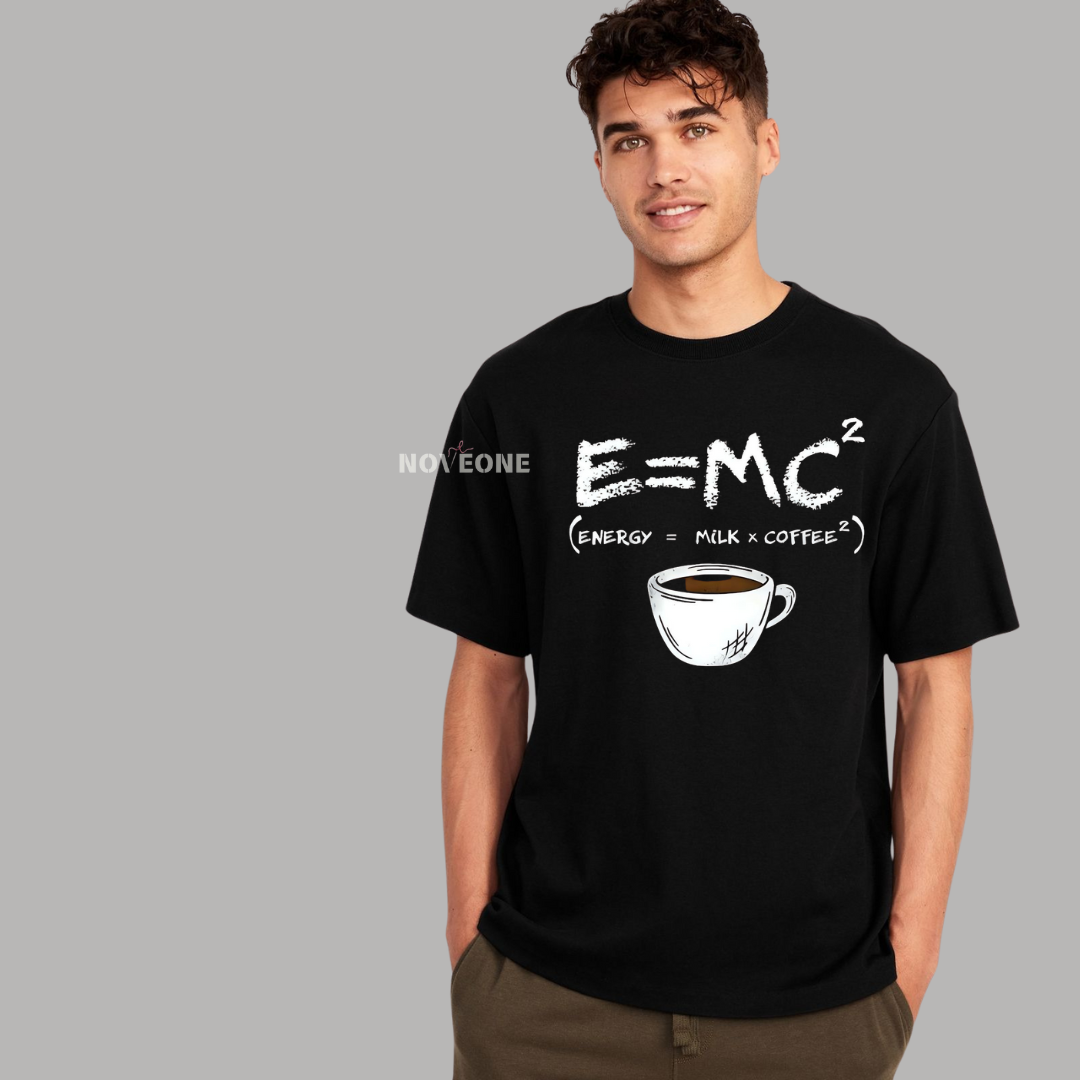 NoveOne N25039– Premium Oversized T-Shirt (Color: Black)