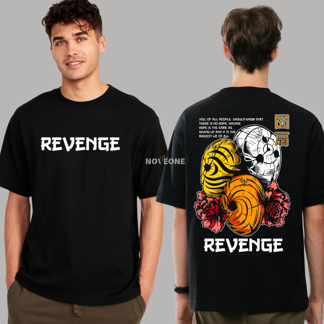 NoveOne N25042– Premium Oversized T-Shirt (Color: Black)