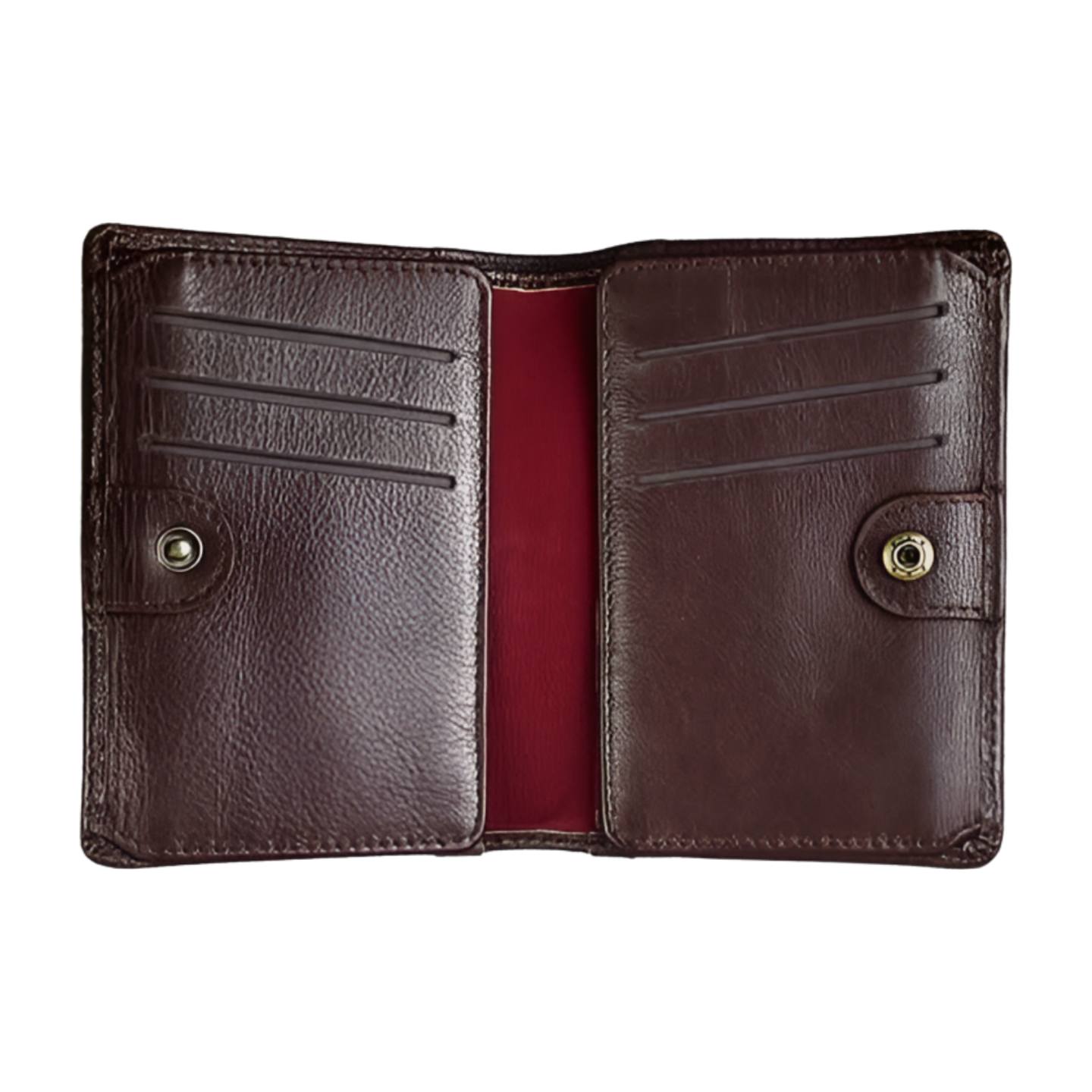KROYSHALA Moto Biker 100% genuine leather wallet black & chocolate_img_4