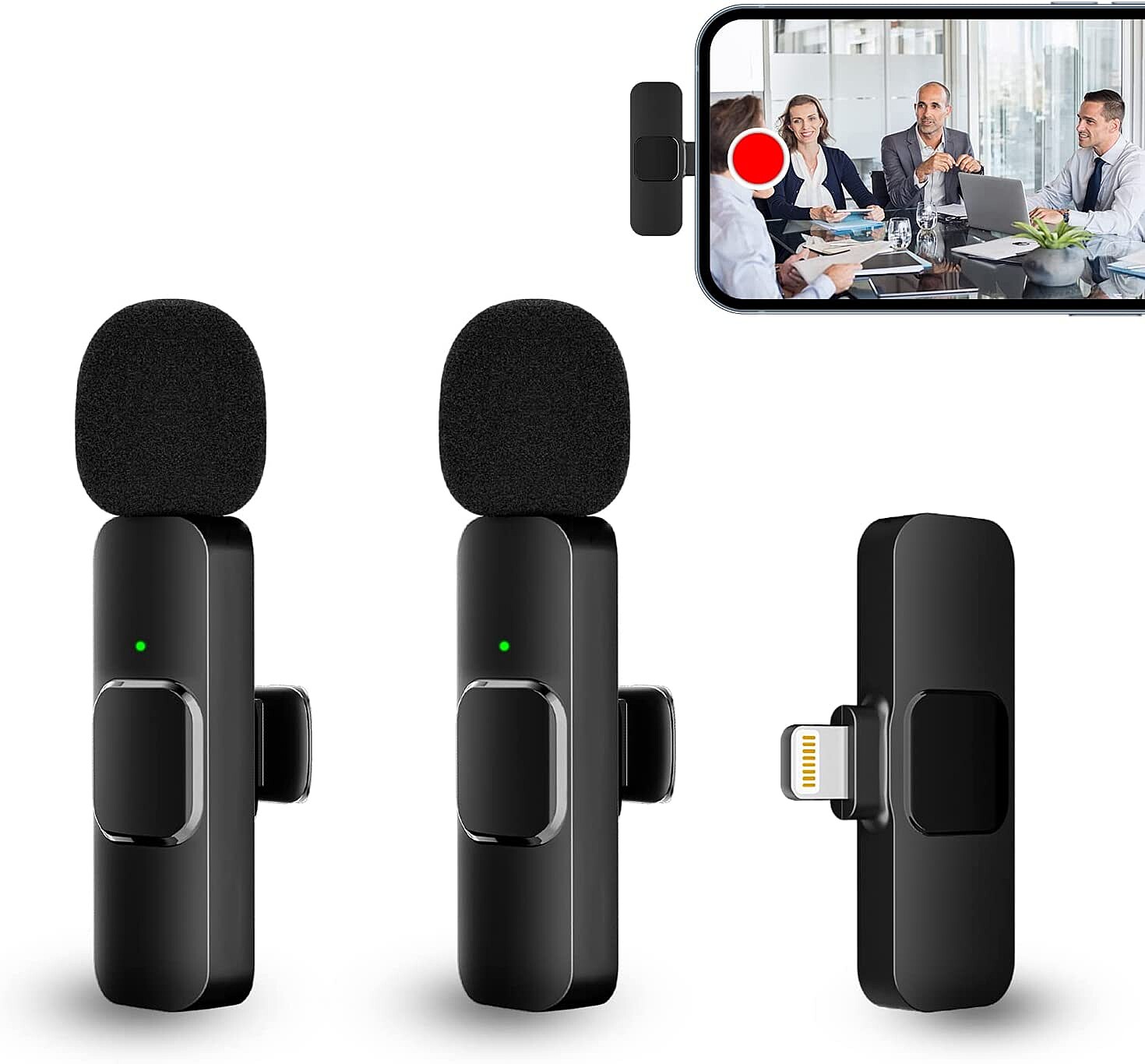Wireless K9 Microphone Portable Audio Video Recording Mic Mobile C type_img_2