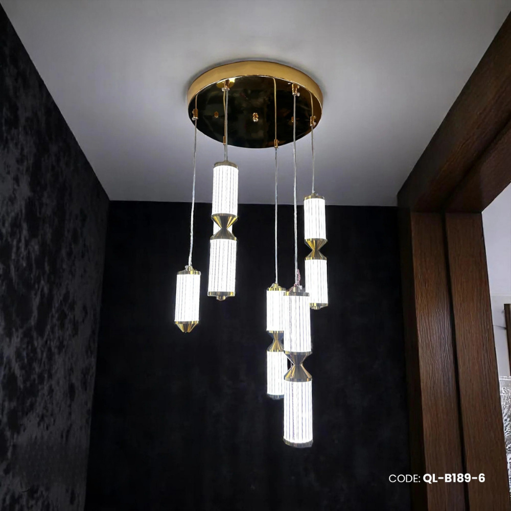 Qulik Modern Verona Glow 3 Color Hanging Lights (QL-B189-6)
