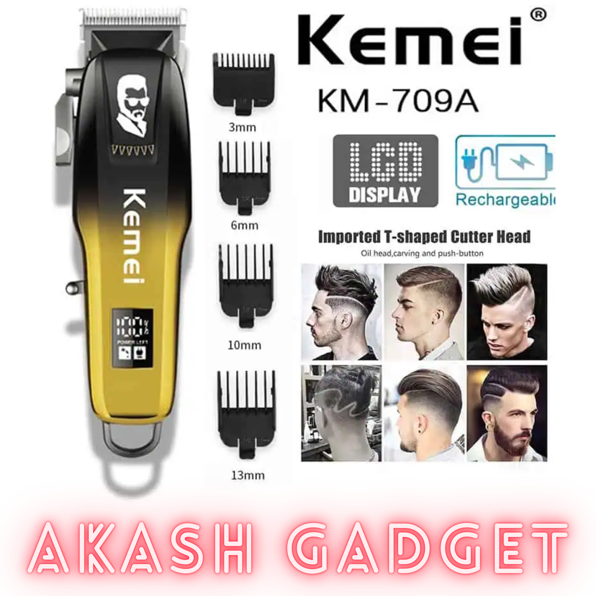 Kemei KM-709A Professional Trimmer and Hair Clipper_img_10