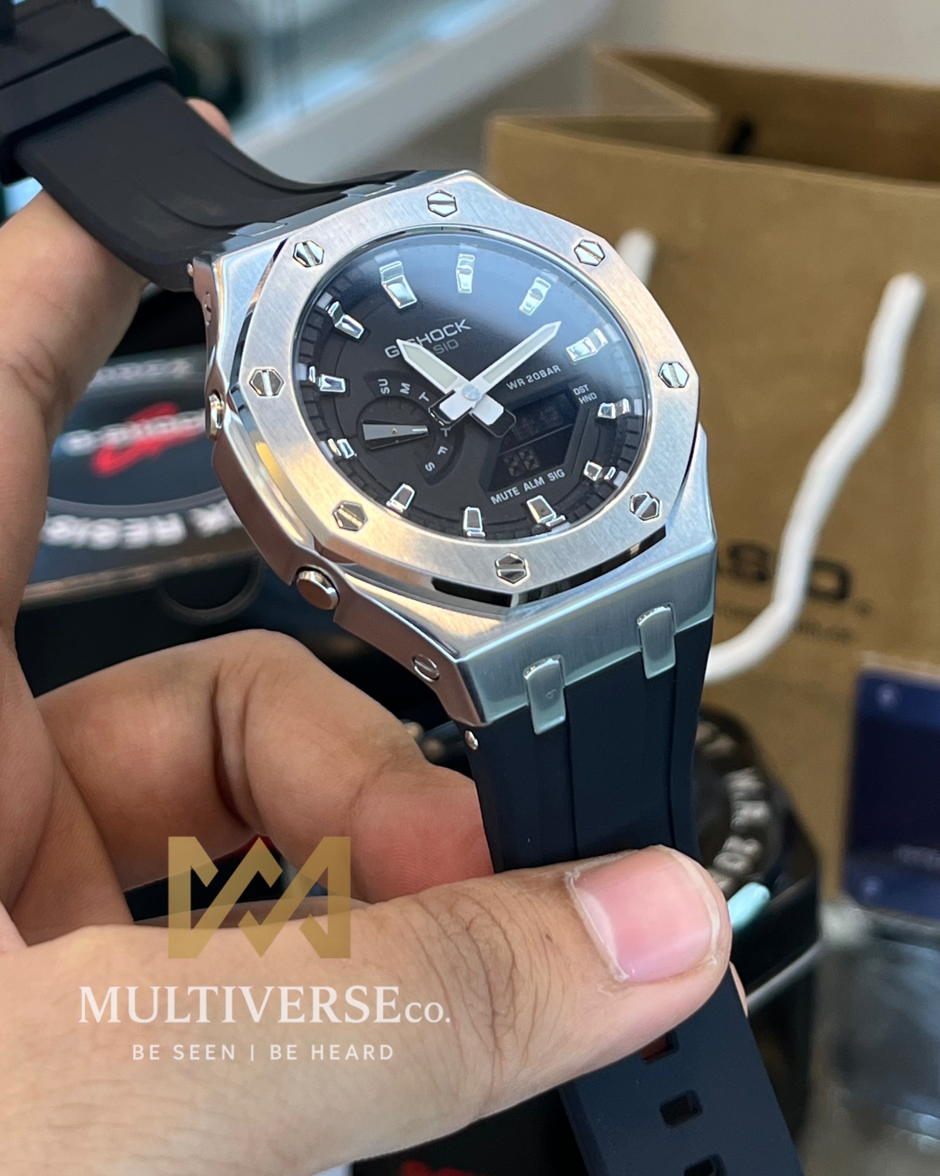 GSHOCK CASIOAK SILVER BLACK (AAA)_img_0