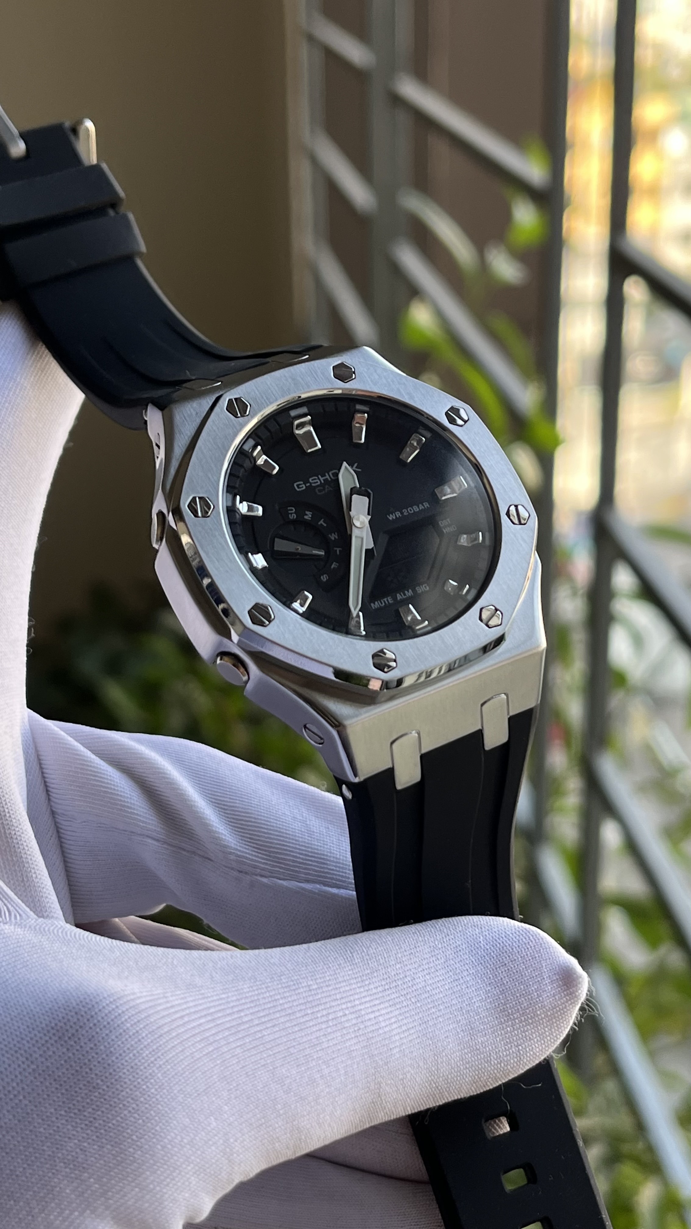 GSHOCK CASIOAK SILVER BLACK (AAA)_img_1