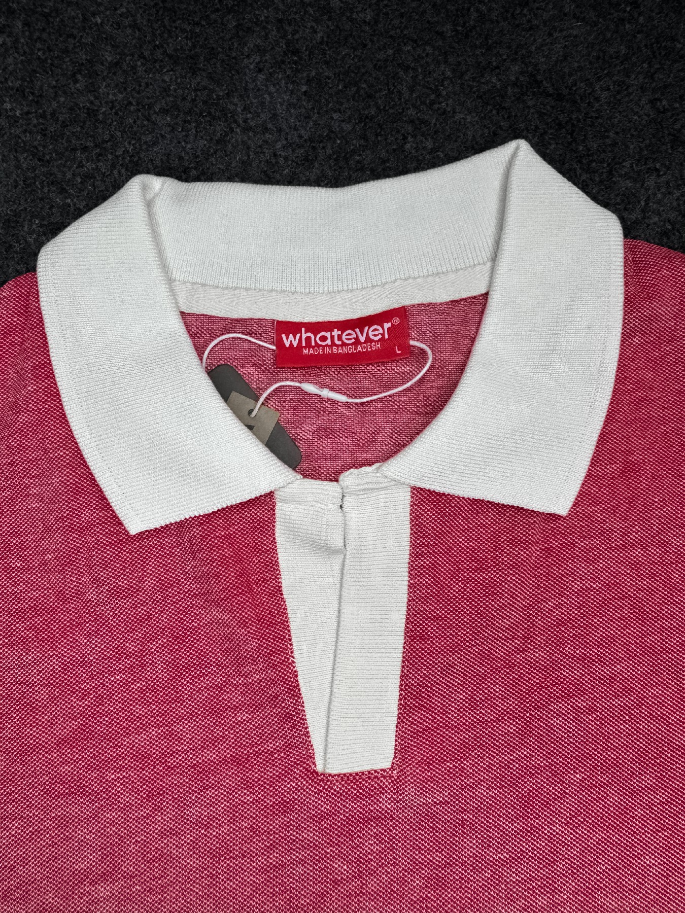 OLD MONEY PK WASH POLO (Rose Red)_img_3