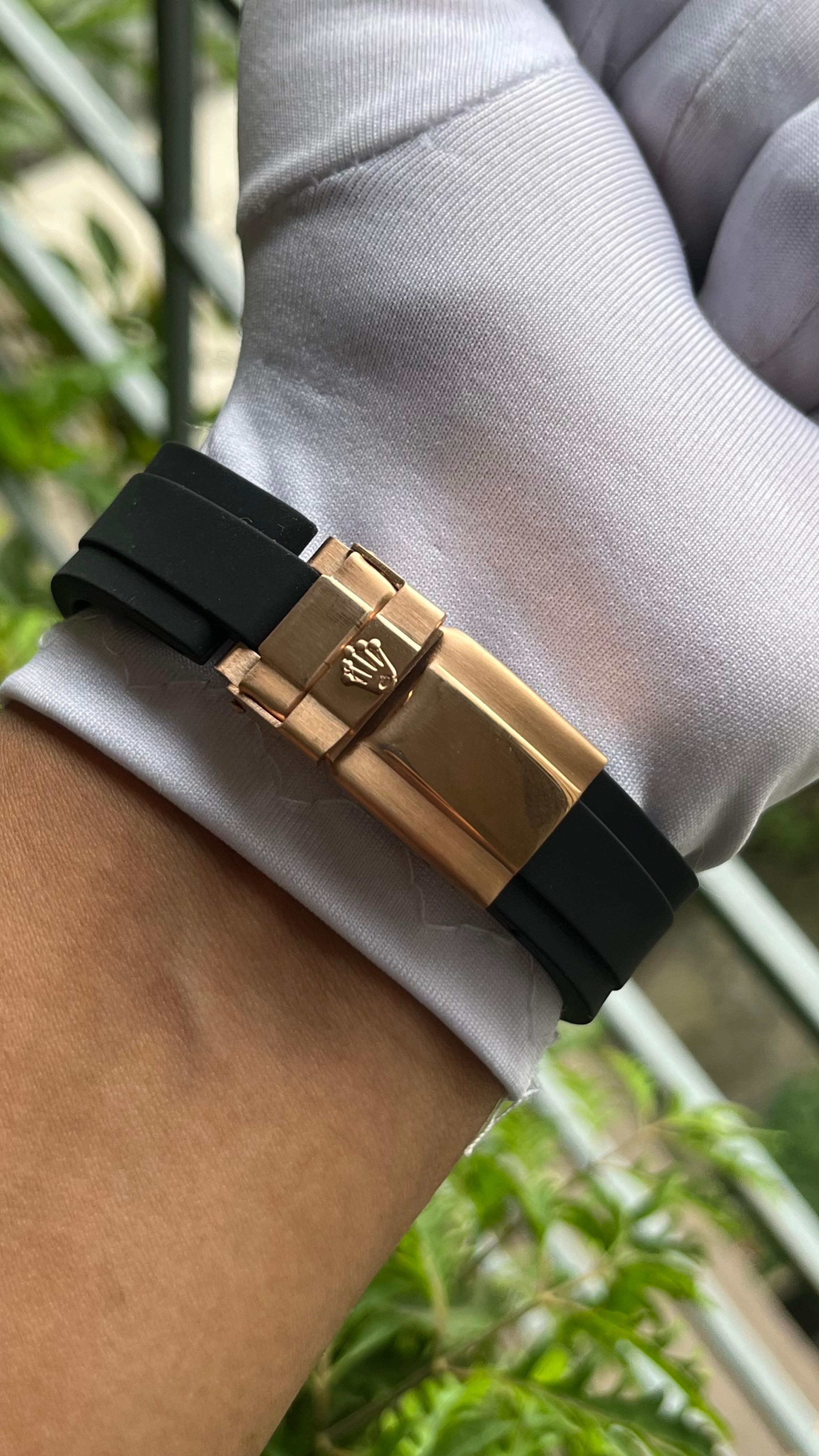 ROLEX YACHT MASTER ROSE GOLD-BLACK(AA)_img_3