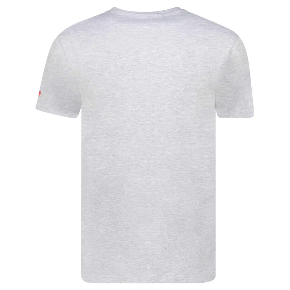 Canadian Peak JOPEAKEAK Homme - T-Shirt Col Rond avec Impressions et Drapeau Gris Clair_img_3