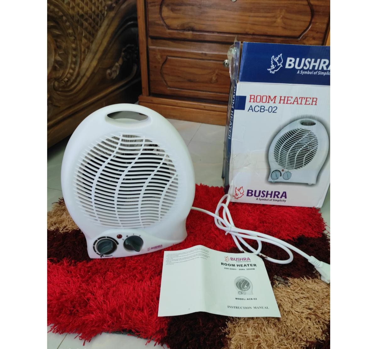 Bushra Adjustable Room Heater (2000Product Code: 3934