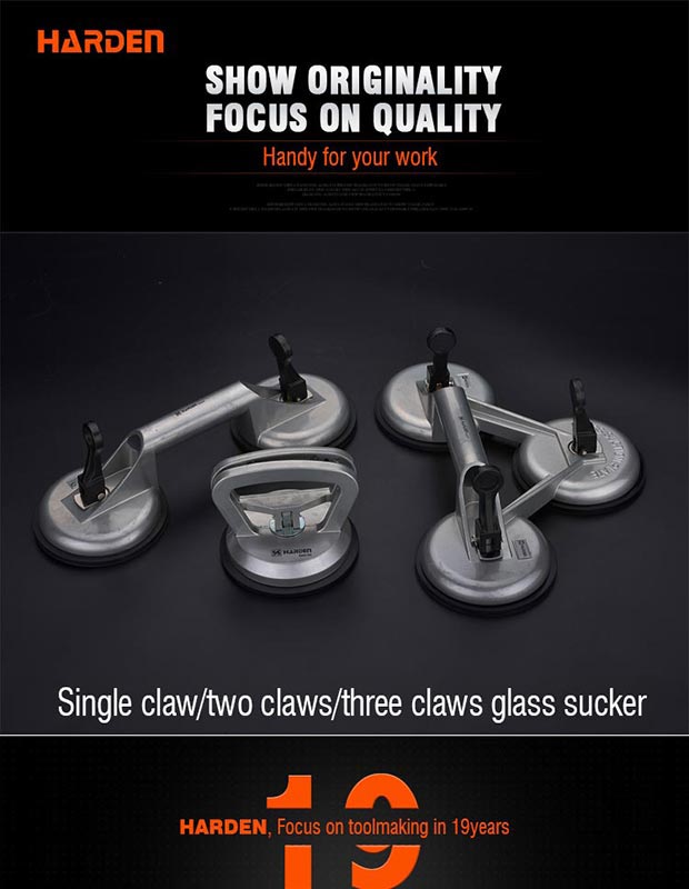 HARDEN 620605 Glass Holder, 118mm in Dia, Single Head Suction Plate, Single Claw Suction Lifter, Dent Puller, Made of Aluminum Alloy; Model: 620605_img_5
