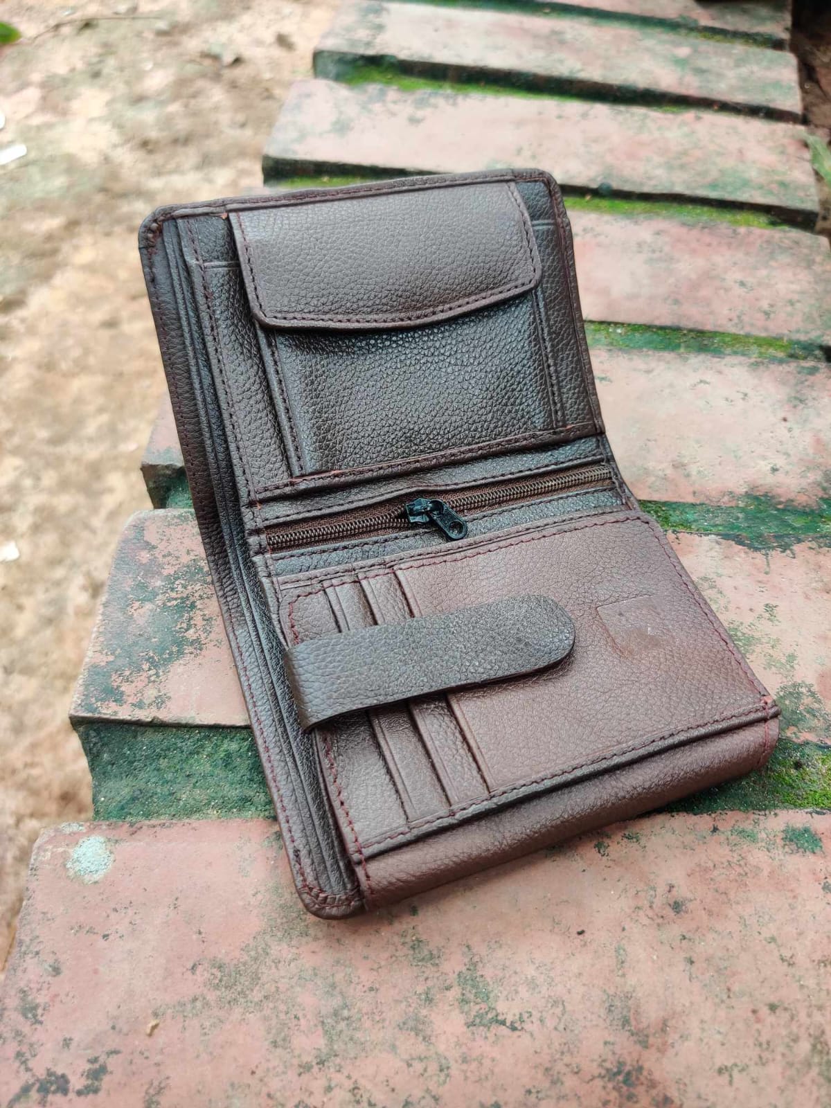 Chocolate Premium 100% Genuine Cow Leather Wallet_img_3