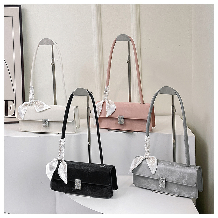New velvet big size shoulder bag