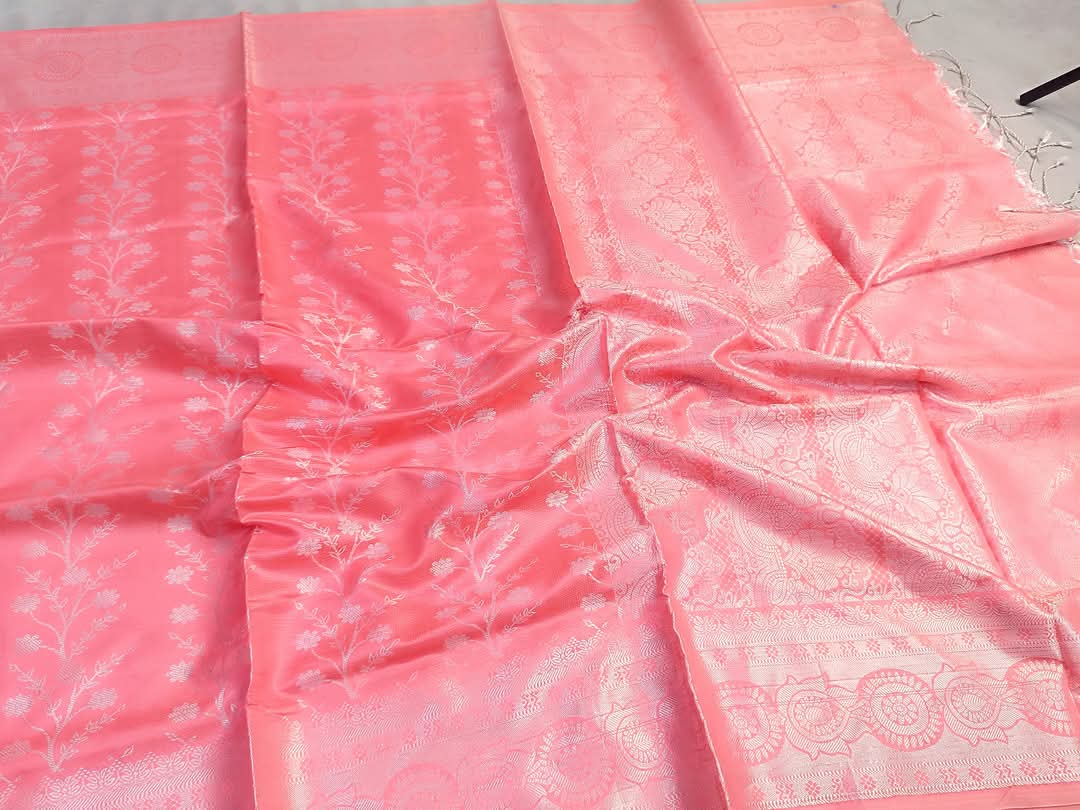 Soft silk katan sharee