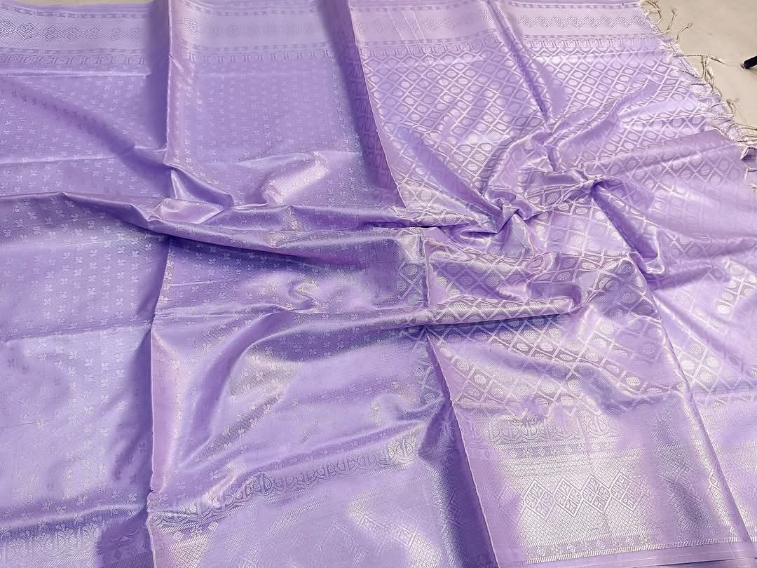 Soft silk katan sharee