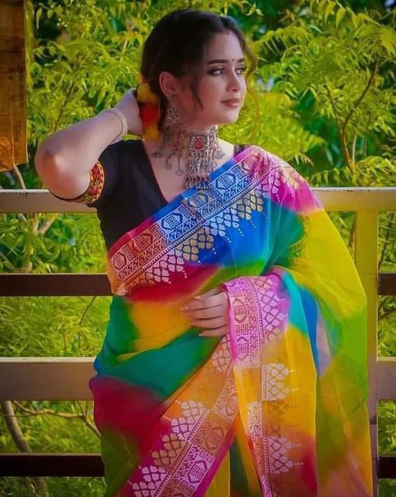 Half Silk Rongdonu Saree