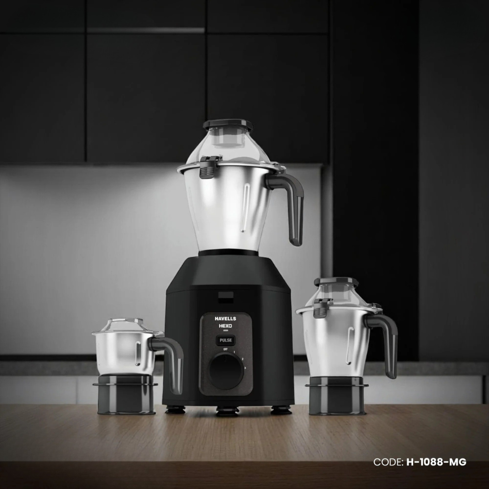 Havells Hexo Plus 1100 W Mixer Grinder | H-1088-MG