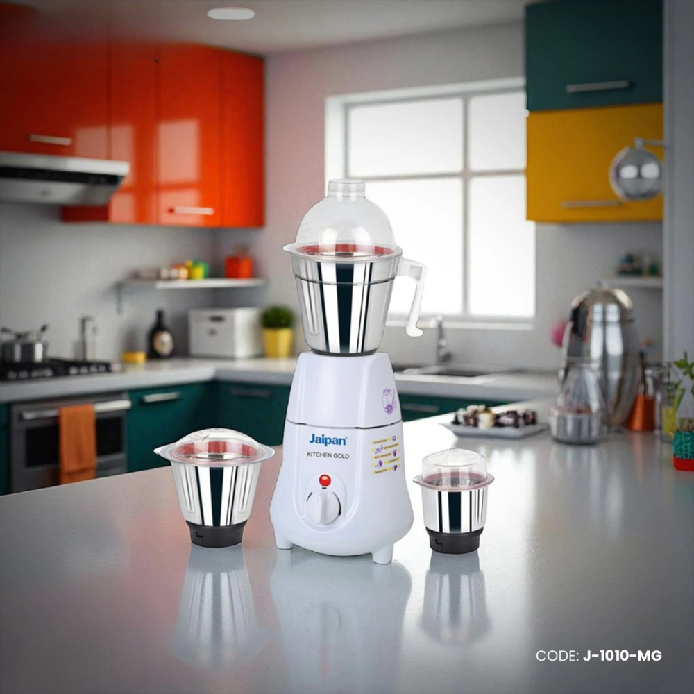 Jaipan 1000w 3 in 1 Hotel King Mixer Grinder ( White ) J-1010-MG