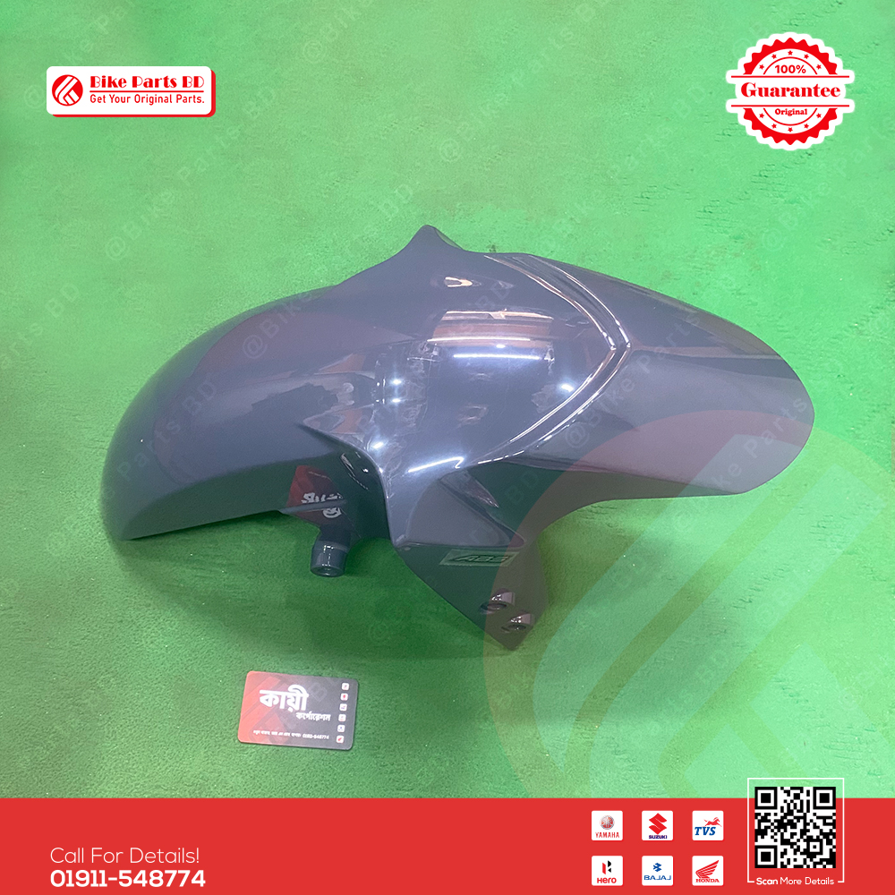 Mudguard (Grey Colour) for Yamaha R15 V4 & R15M, MT15 V1 & MT15 V2 (Black Colour) bike.
