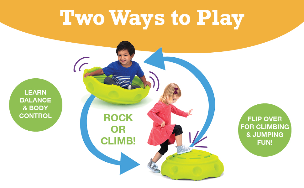 Autism Sensory Toys Therapy Products Rocking and Climbing Dome Two Sided Rock (CROSS BORDER)_img_2