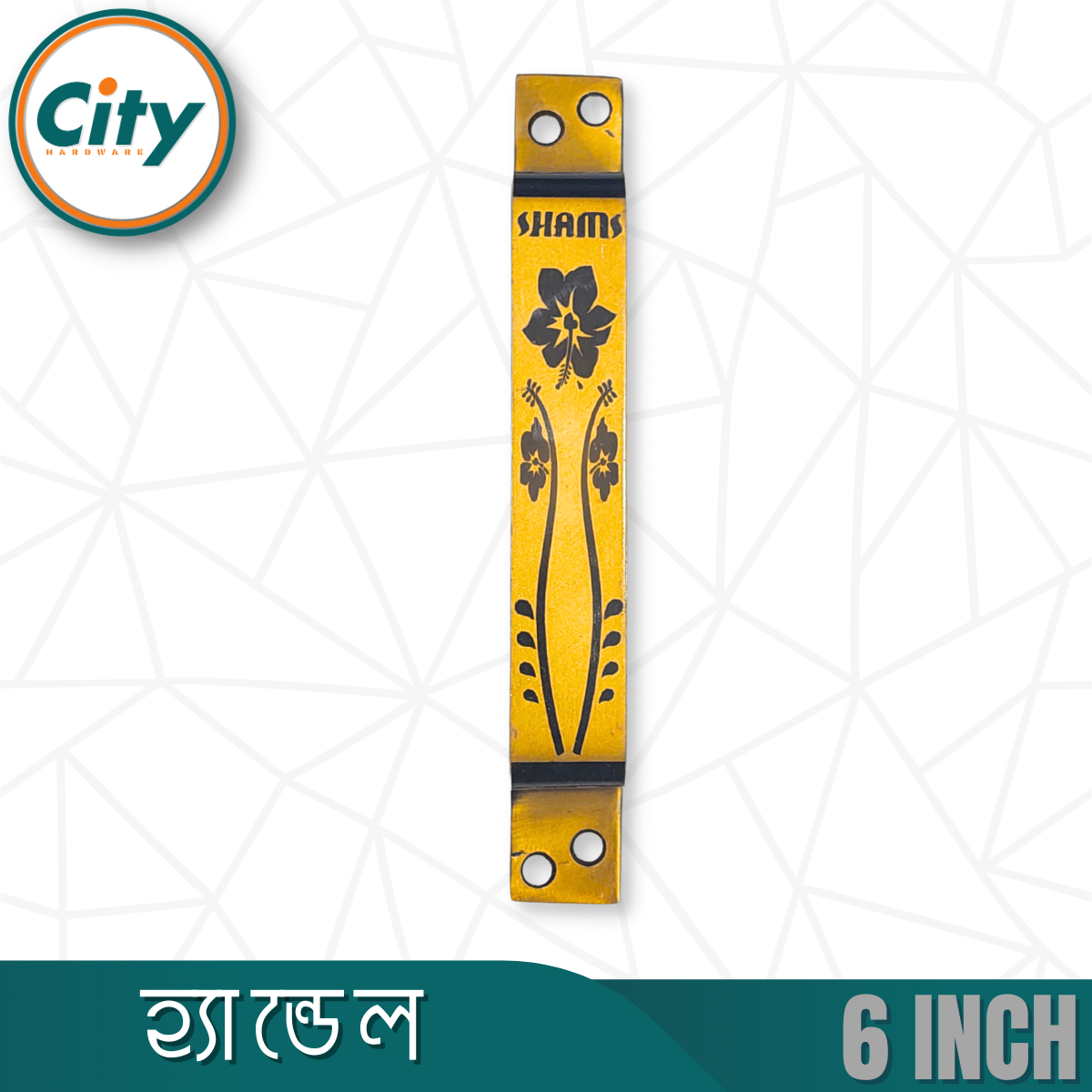 ৬ ইঞ্চি ডোর হ্যান্ডেল স্টেইনলেস স্টিল অ্যান্টিক ব্রাস পলিশ দরজা টানার হাতল_img_2
