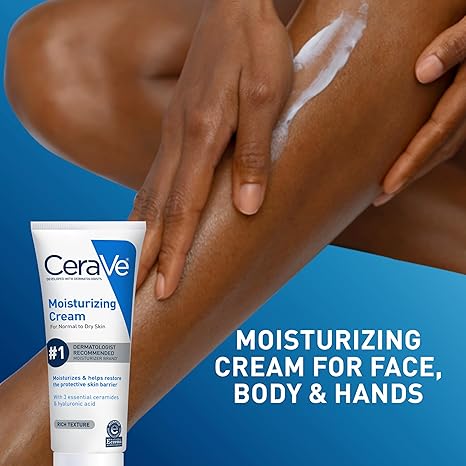 CeraVe Moisturizing Cream, Face Body Moisturizer, (Normal to Dry Skin)_img_3