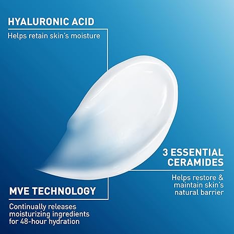 CeraVe Moisturizing Cream, Face Body Moisturizer, (Normal to Dry Skin)_img_4
