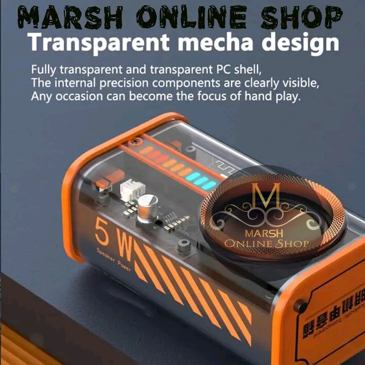 ð¥K07 Transparent Mecha Wireless Bluetooth Speaker_img_5