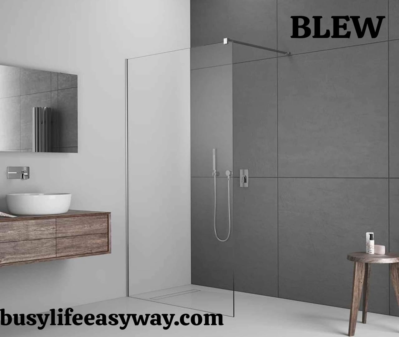 Chrome Shower Glass Painting