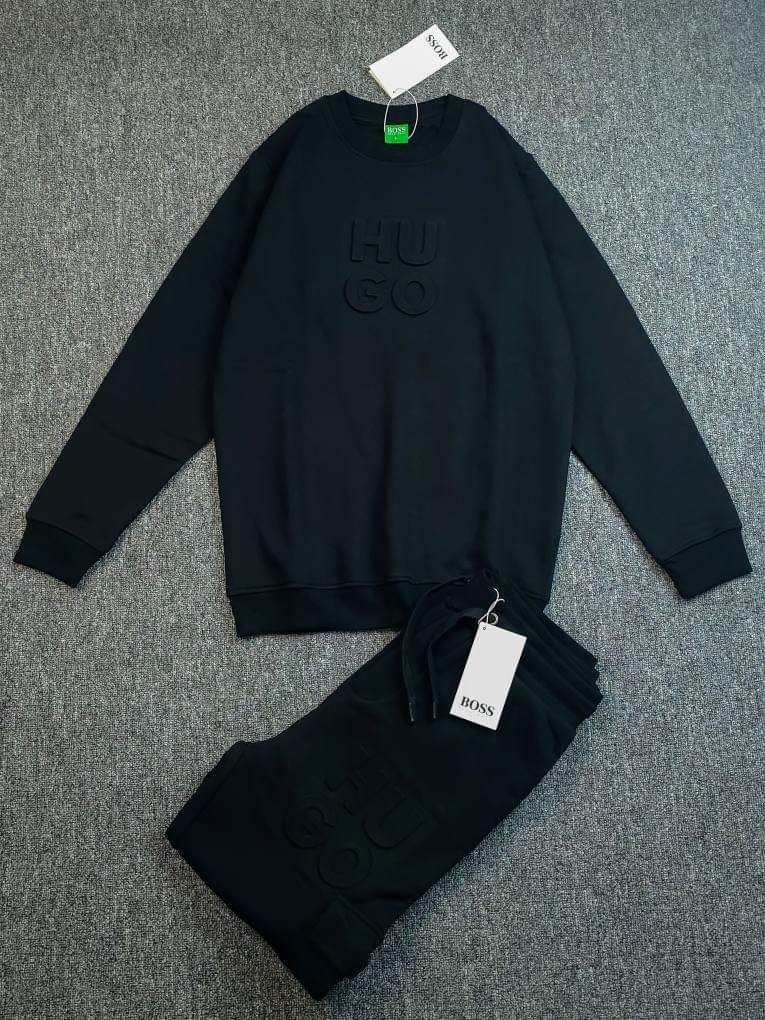 HB Sweatshirt Joggers Set Black_img_3
