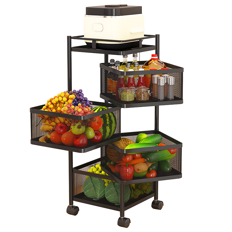 4 Layer Square Shape Kitchen Rack_img_1