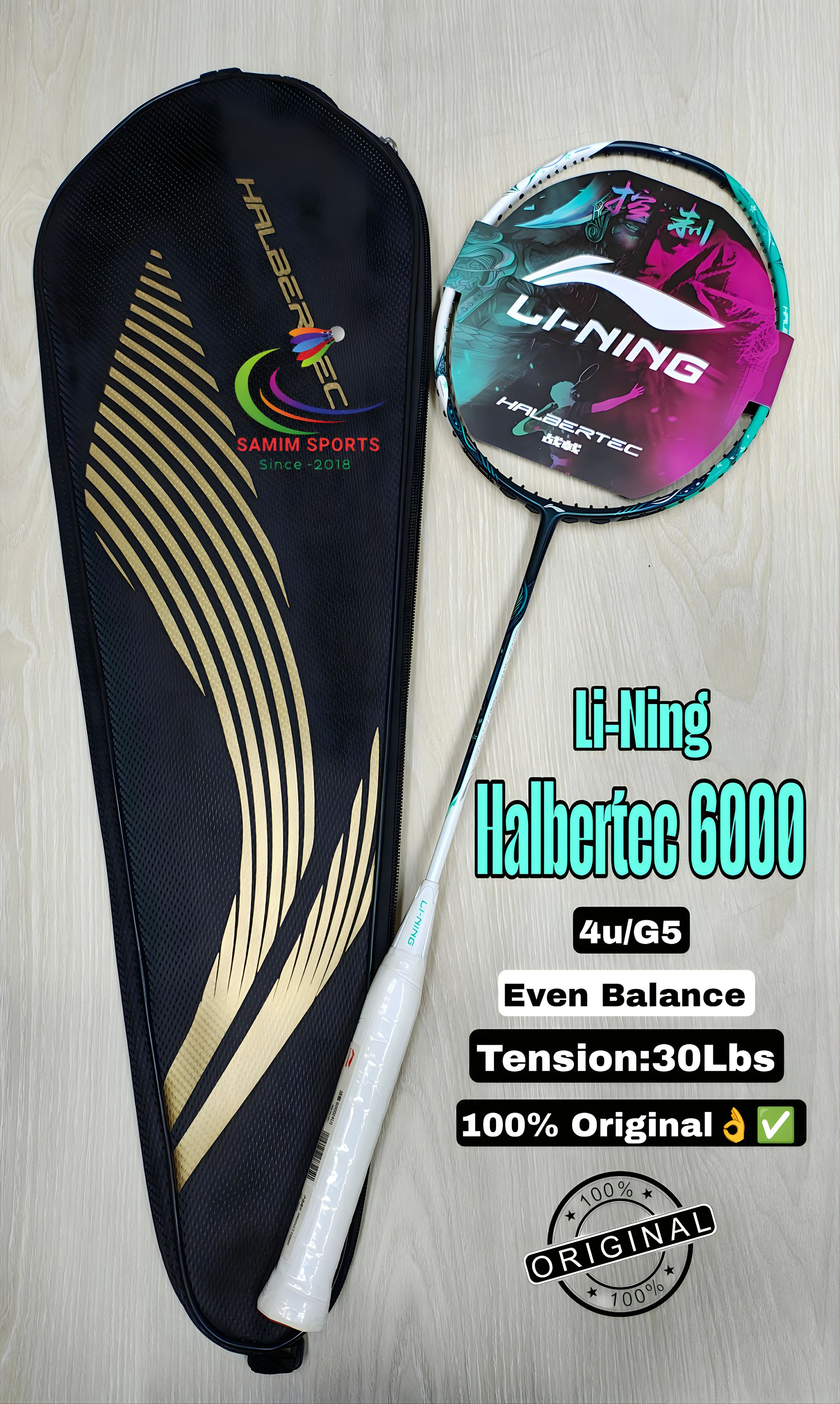 Lining Halbertec 6000 Badminton Racket | SAMIM sports