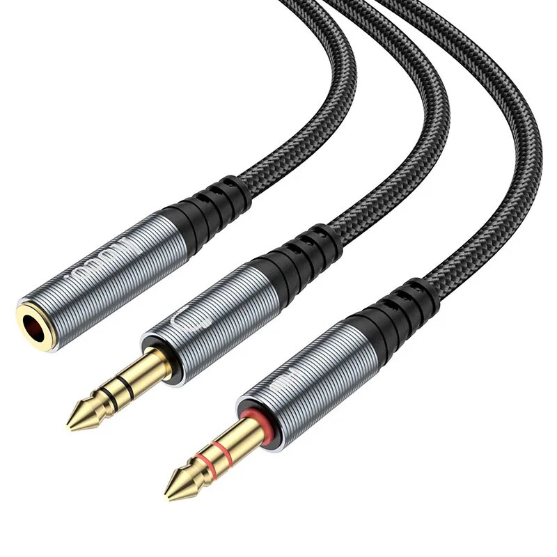 HOCO UPA21 3.5mm Female To 2*3.5mm Male Audio Cable Adapter