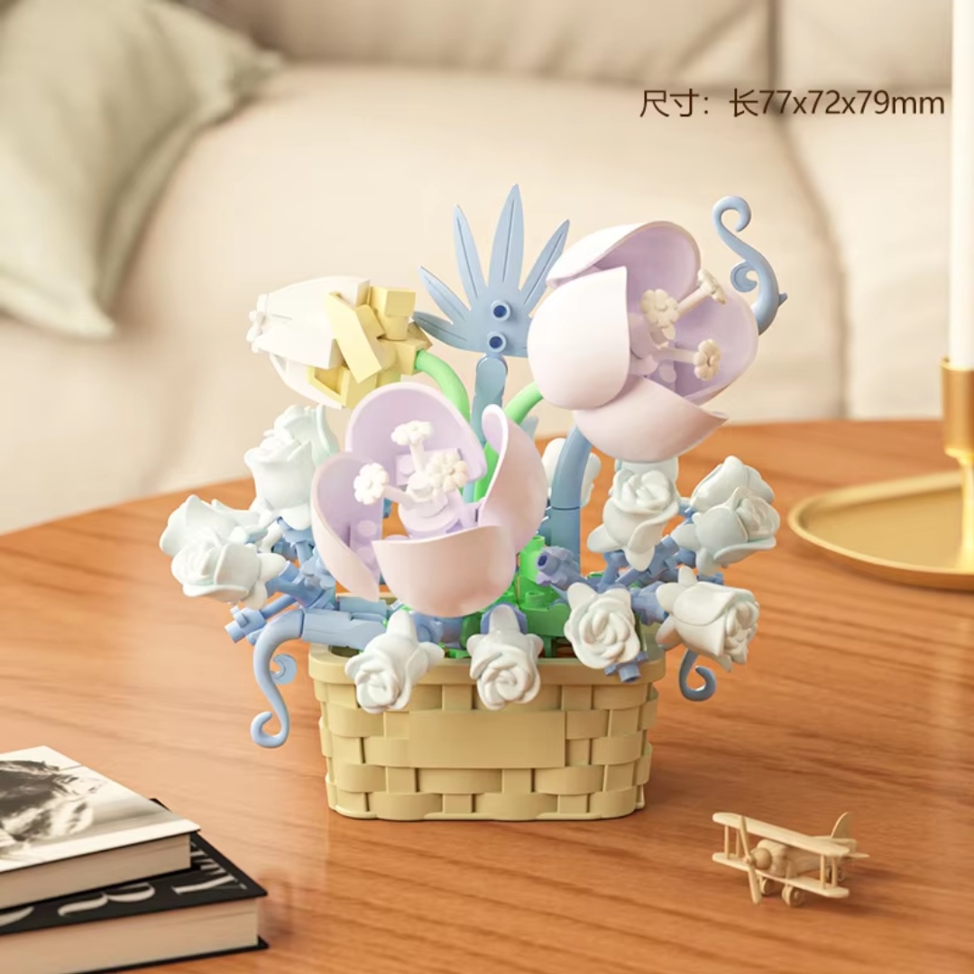 White Fairy -Flower Basket
