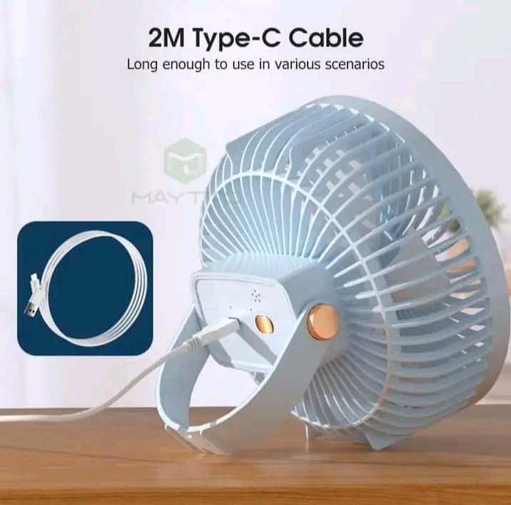 🔥🔥 MAYTTO USB rechargeable remote controlled Desktop Hanging Camping Fan...
