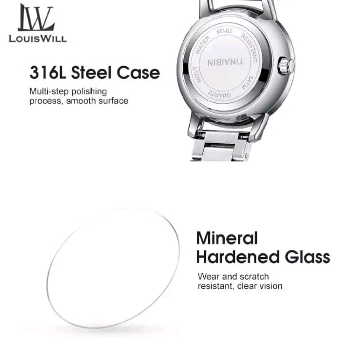 🍁 LouisWill Ladies Retro Diamond Steel Strap Watches..._img_5