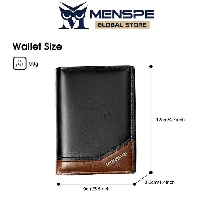 💥MENSPE PU Leather Wallet with Zipper_img_4
