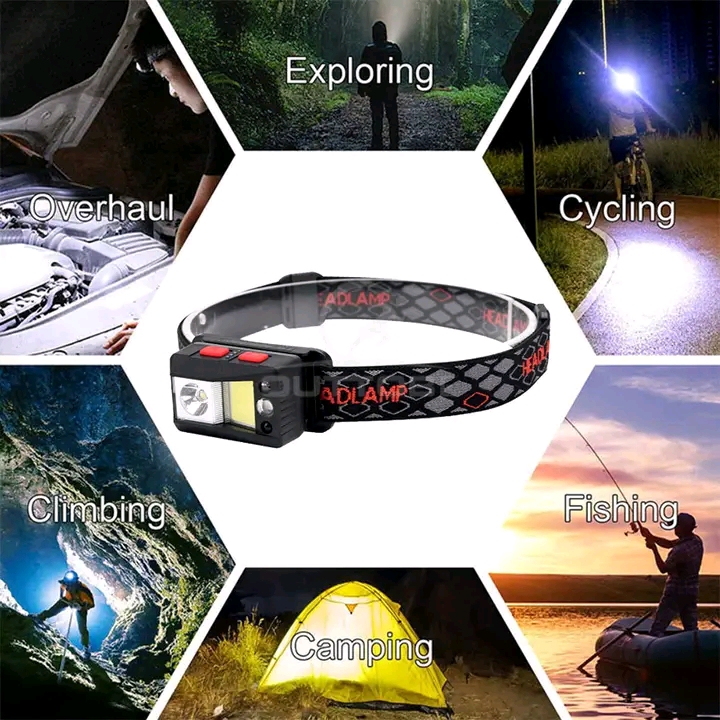 💥Outtobe USB Rechargeable COB Waterproof Powerful LED Headlight_img_4