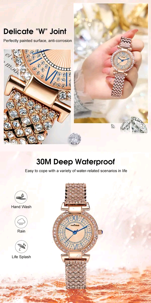 💥LouisWill Steel Strap Waterproof Wristwatch_img_9