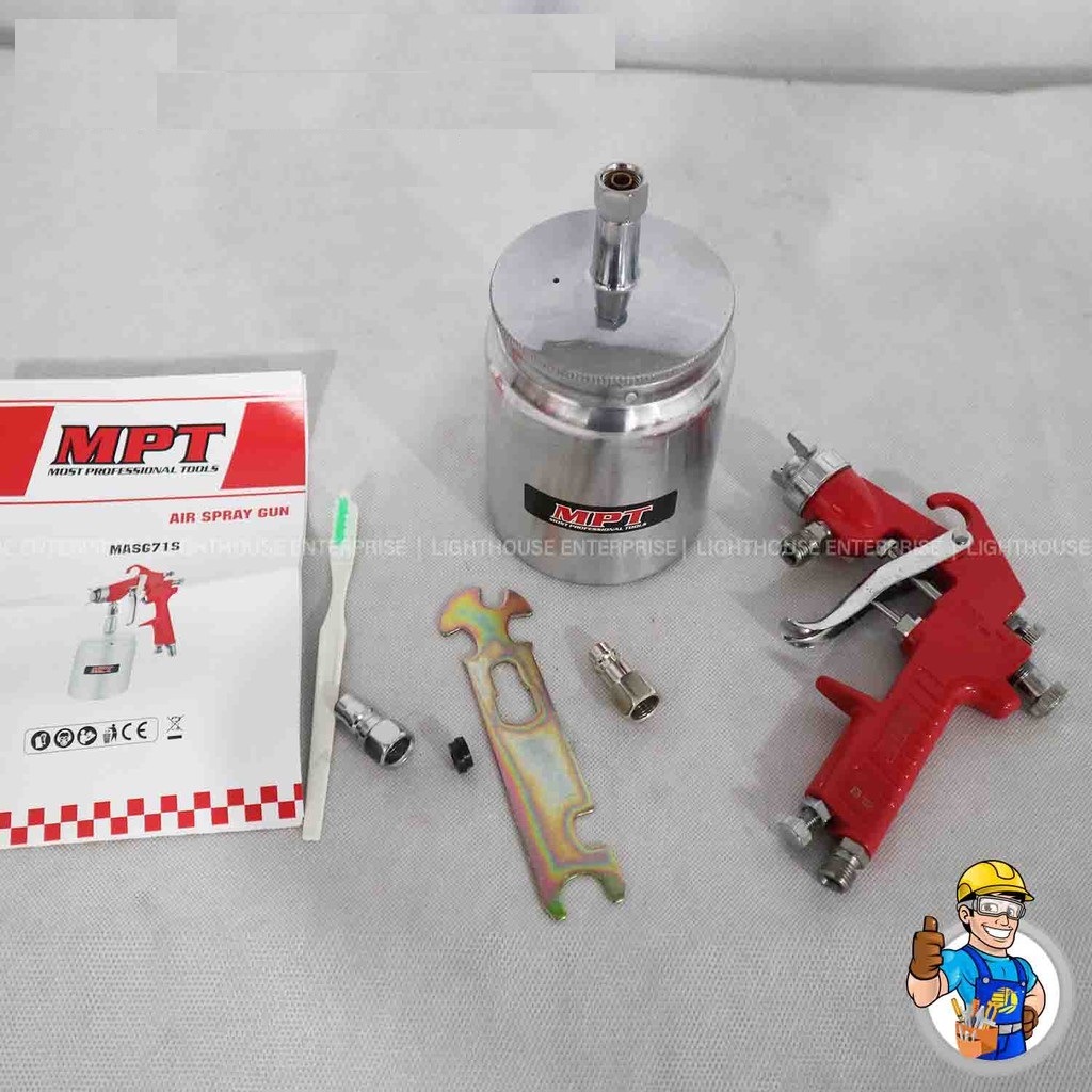 MPT MASG71S Air Spray Machine 3-4 Bar Paint Spray High Pressure Machine 1000cc MASG71S_img_1