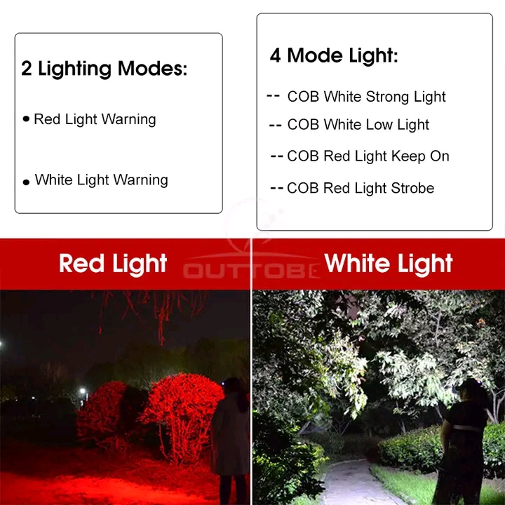 💥Outtobe USB Rechargeable COB Waterproof Powerful LED Headlight_img_1