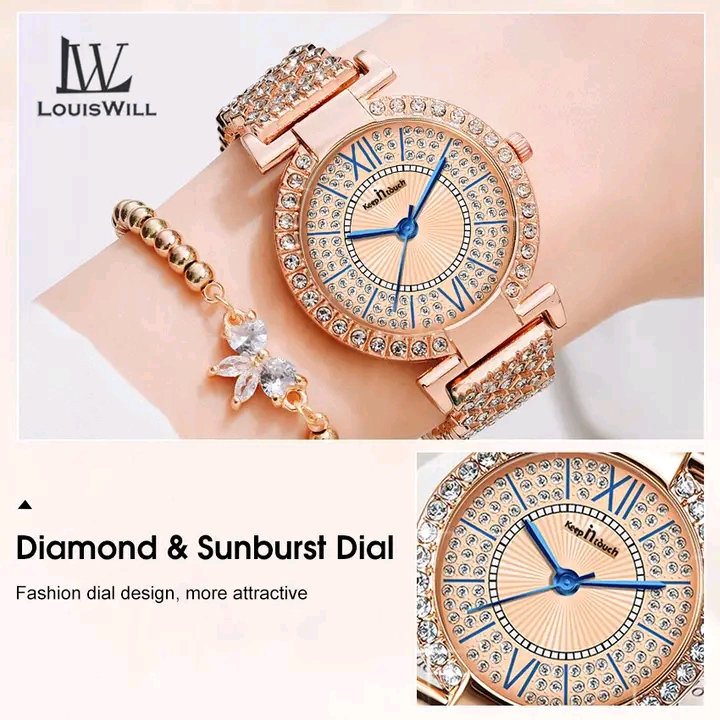 💥LouisWill Steel Strap Waterproof Wristwatch_img_4