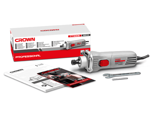 CROWN ,CT13308, Die Grinder, 600W, 6mm, Short Neck; CT13308_img_1