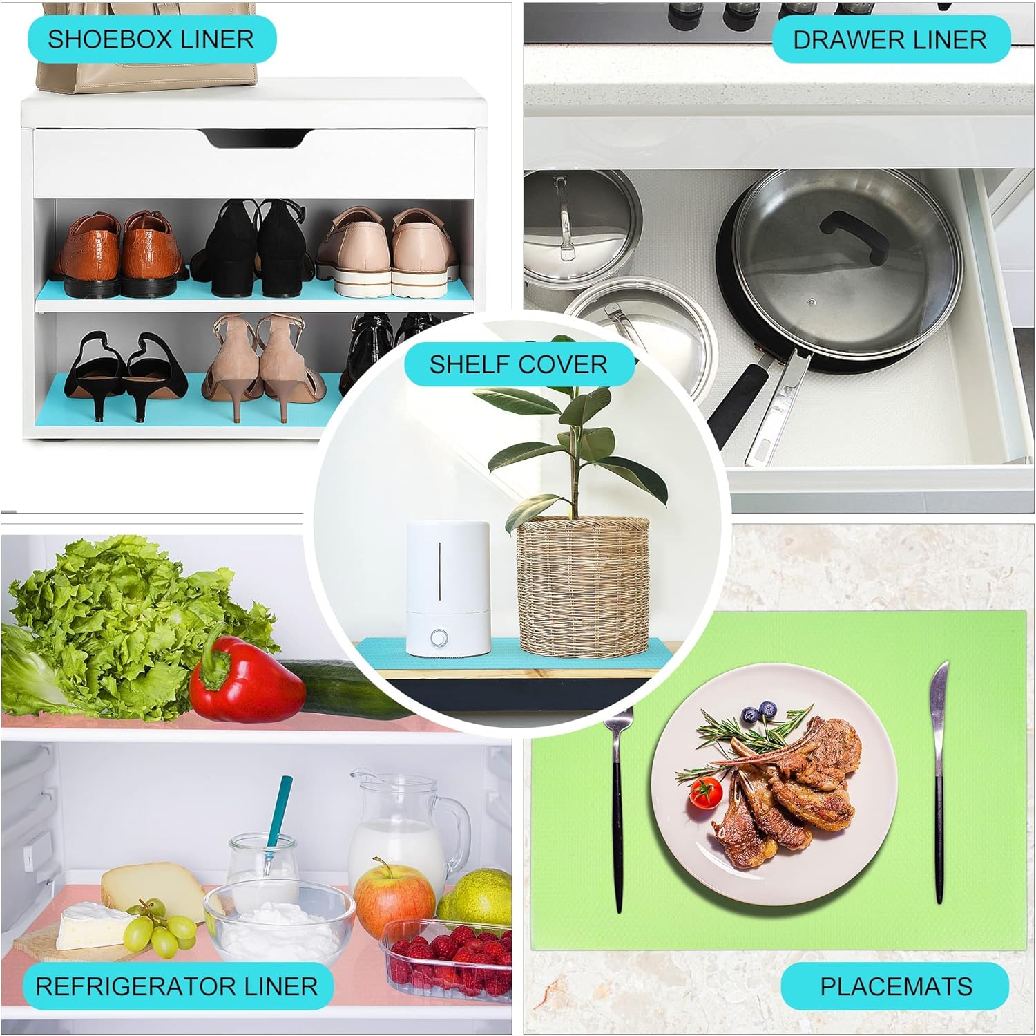 Non-Slip Waterproof Fridge Liners – BPA-Free Refrigerator Shelf Mats (4-Pack)_img_6