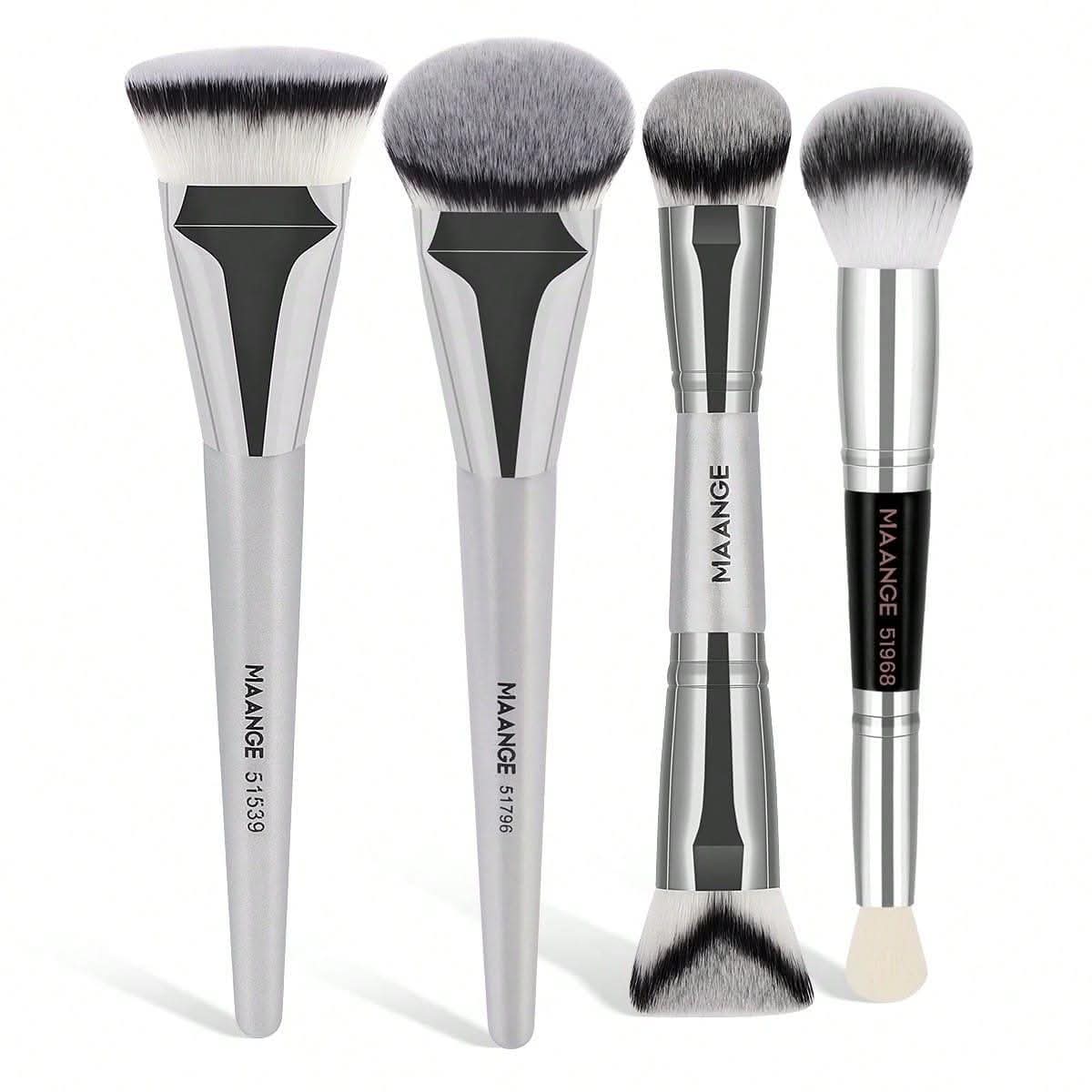 MAANGE 4 Pcs Professional Face Makeup Brush Set