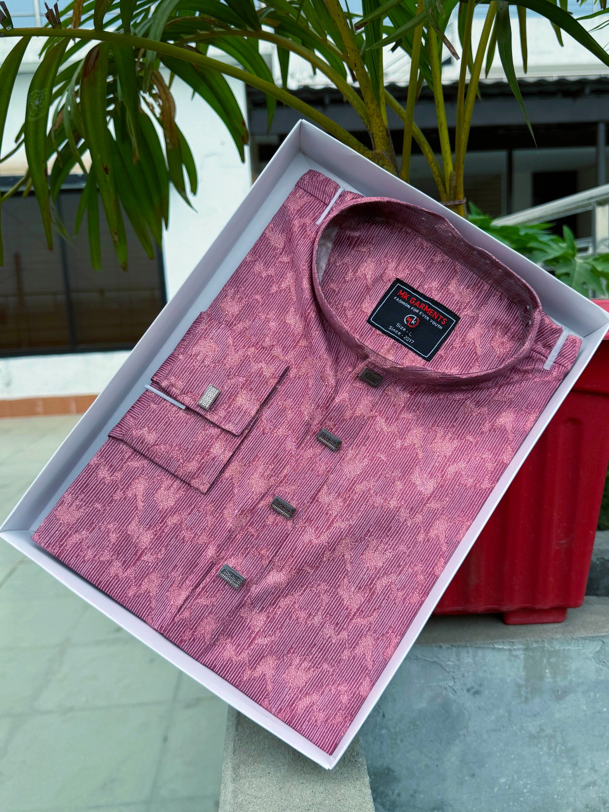 Premium Cotton Print Panjabi