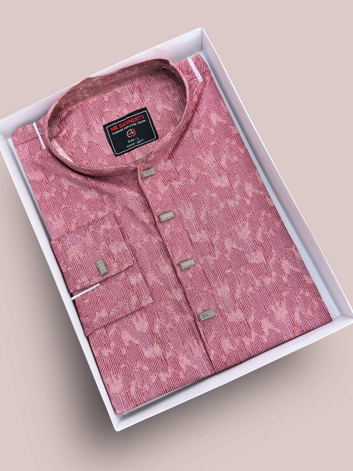 Premium Cotton Print Panjabi