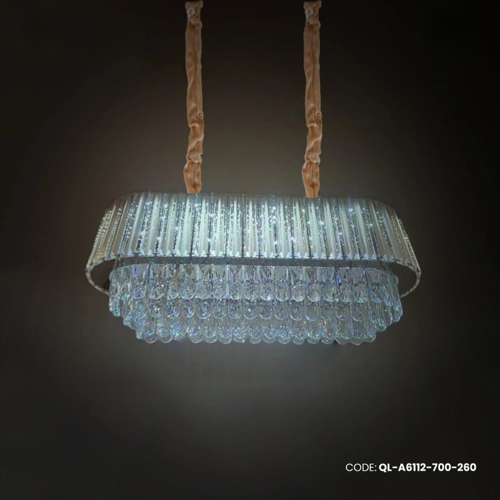 Qulik Radiant Luxe Hanging Crystal Chandelier Light (QL-A6112-700-260)
